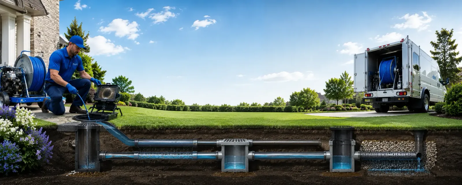 Outdoor drain cleaning information for East Alton, IL
